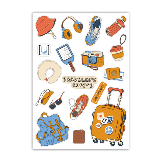 Traveler's Choice A6 Sticker Sheet - Translucent