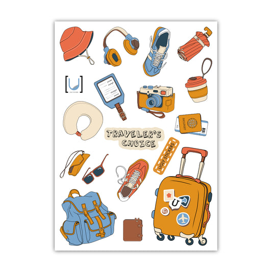 Traveler's Choice A6 Sticker Sheet - Translucent