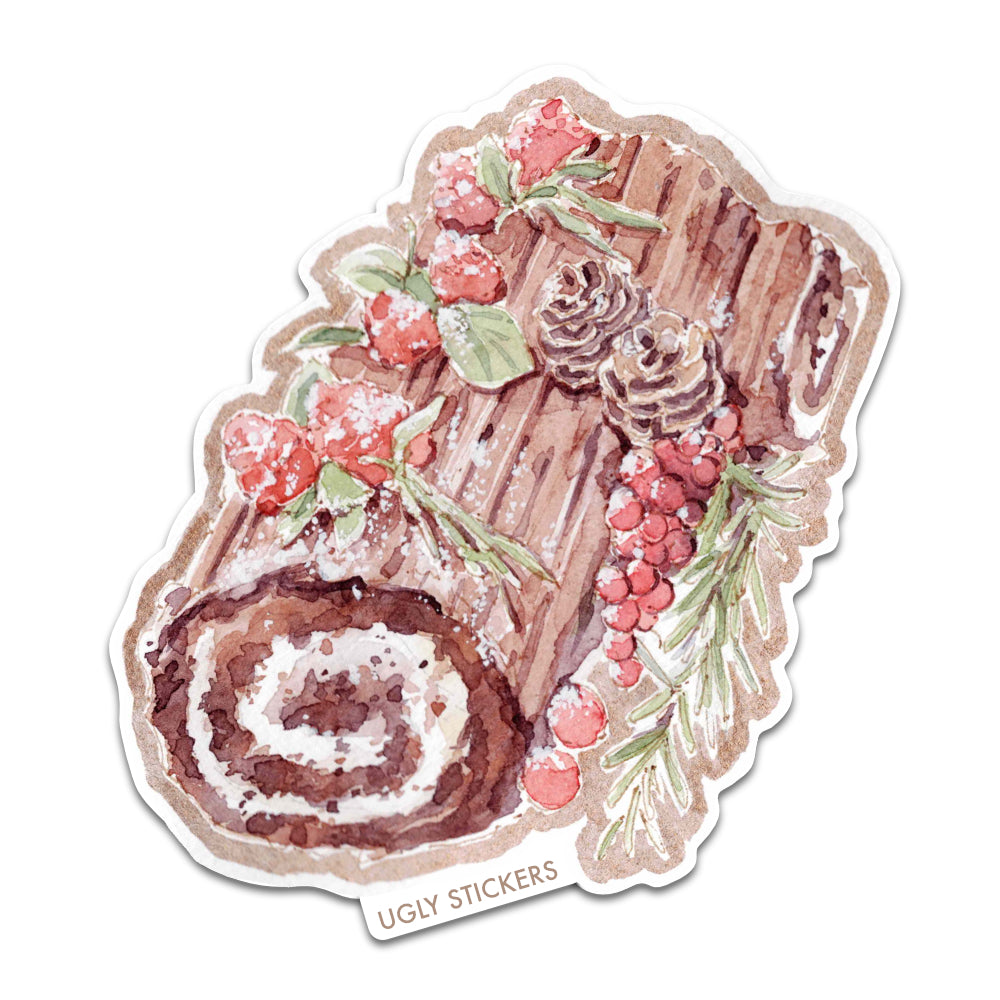 Christmas Yule Log Cake